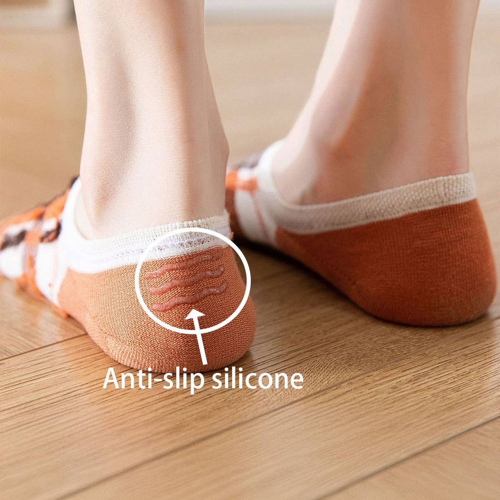 Lattice No Show Socks Womens Cotton For Flats