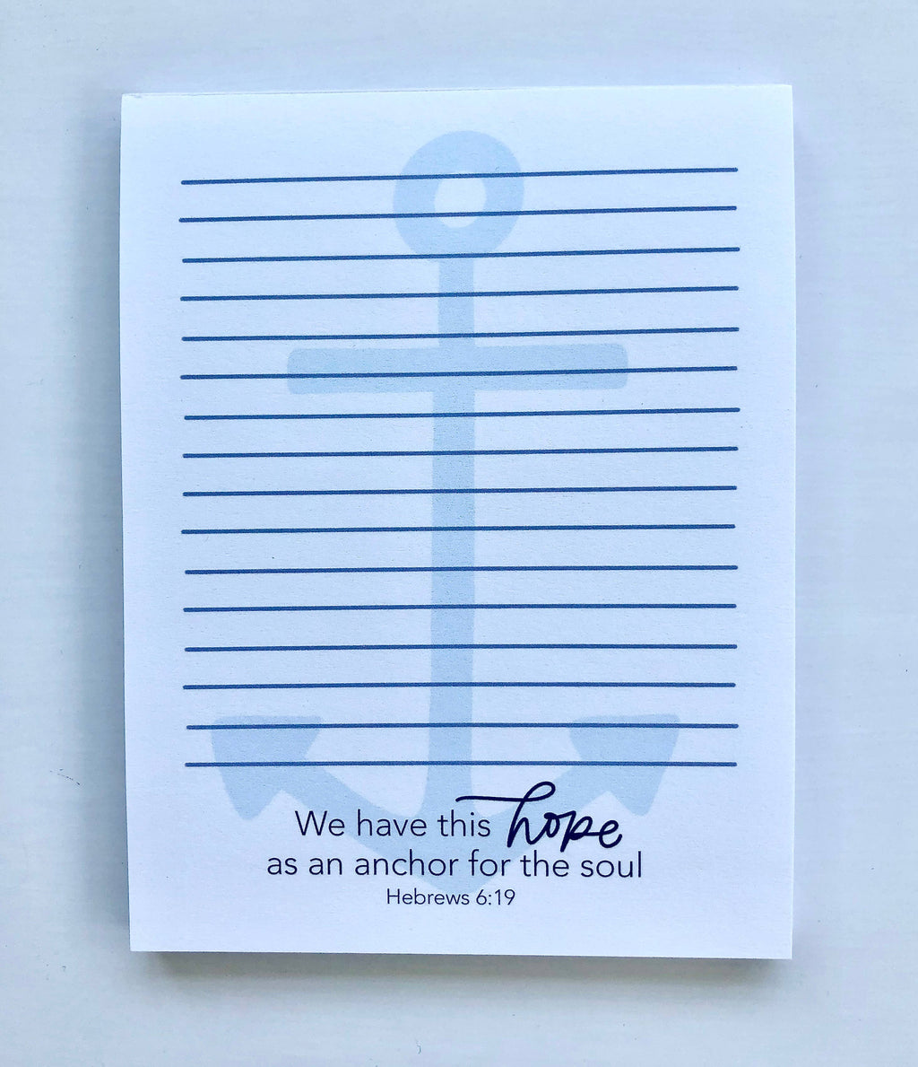 Hope Anchor Note Pad