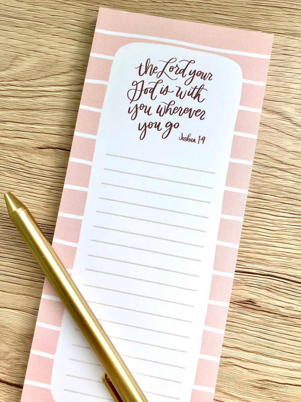 The Lord Your God is With You Scripture Note Pad