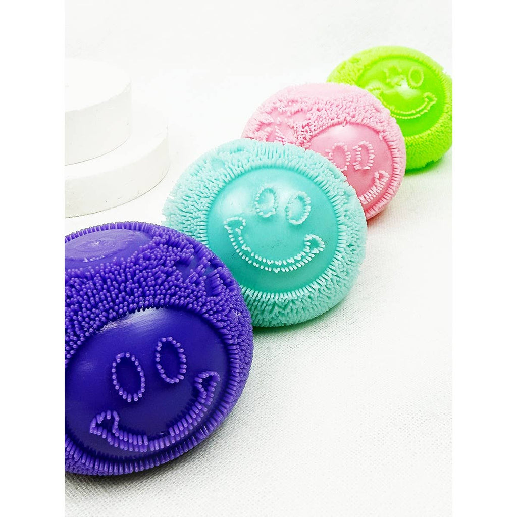 Super Soft Fuzzy Smile Face Stress Ball