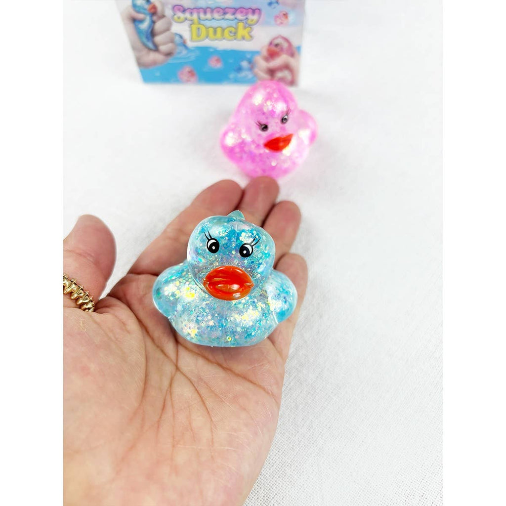 Set of 2 Scented Tranlucent Maltose Duck Squishy Toy