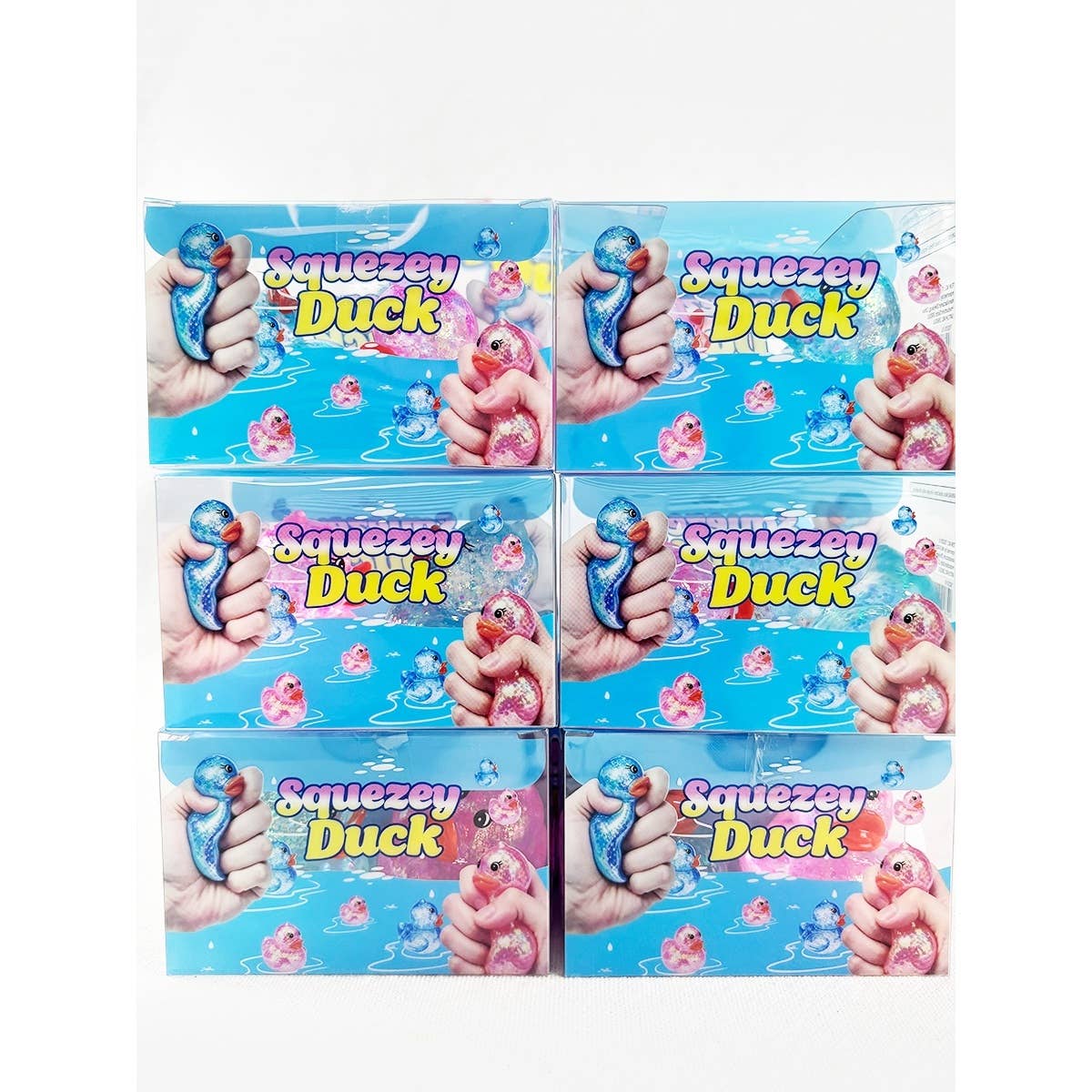 Set of 2 Scented Tranlucent Maltose Duck Squishy Toy