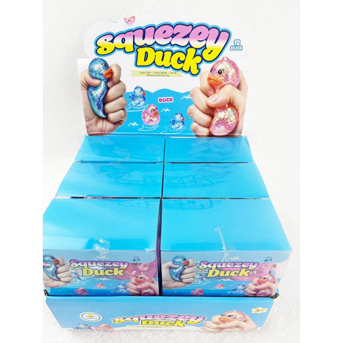 Set of 2 Scented Tranlucent Maltose Duck Squishy Toy