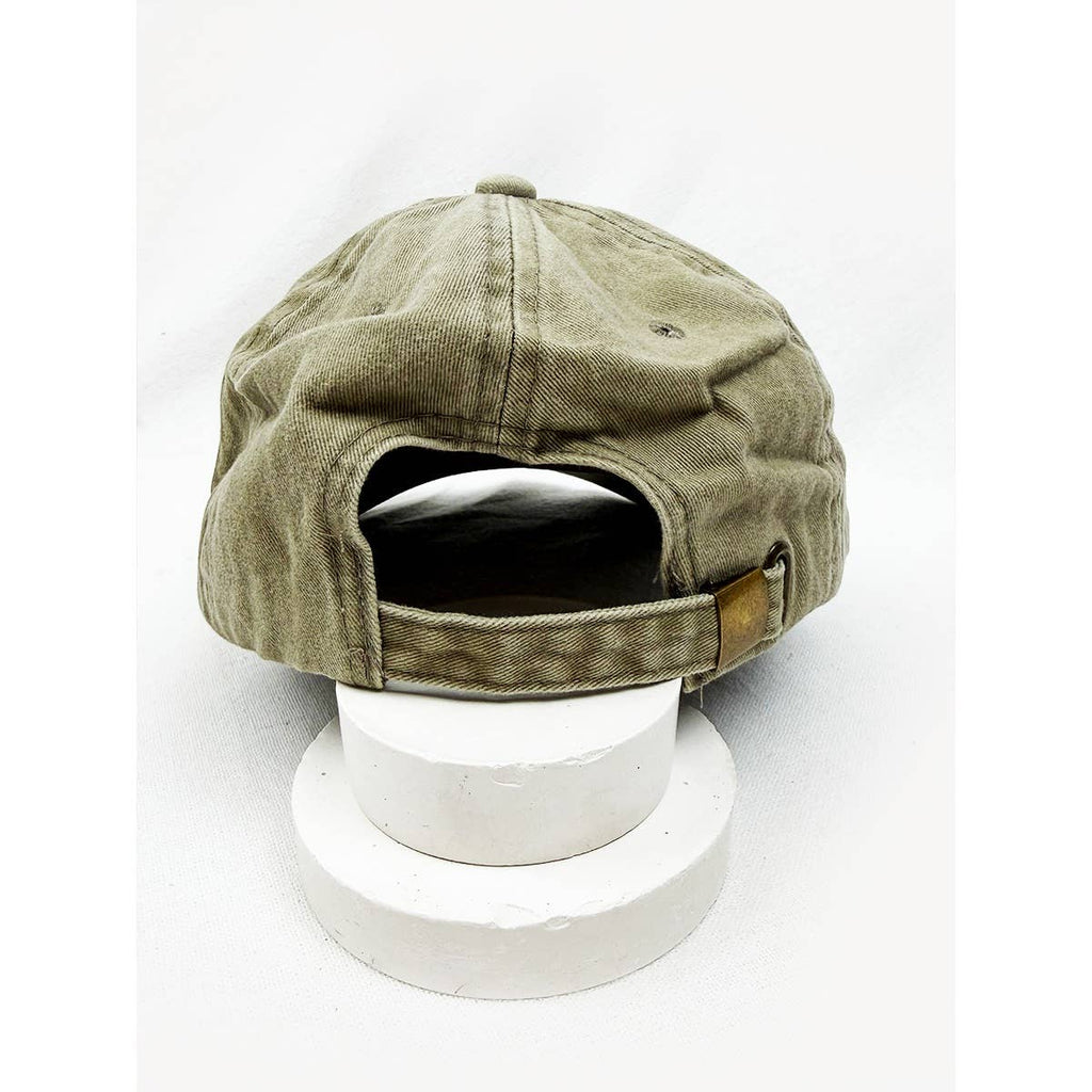 MAMA Embroidered Acid Washed Baseball Cap