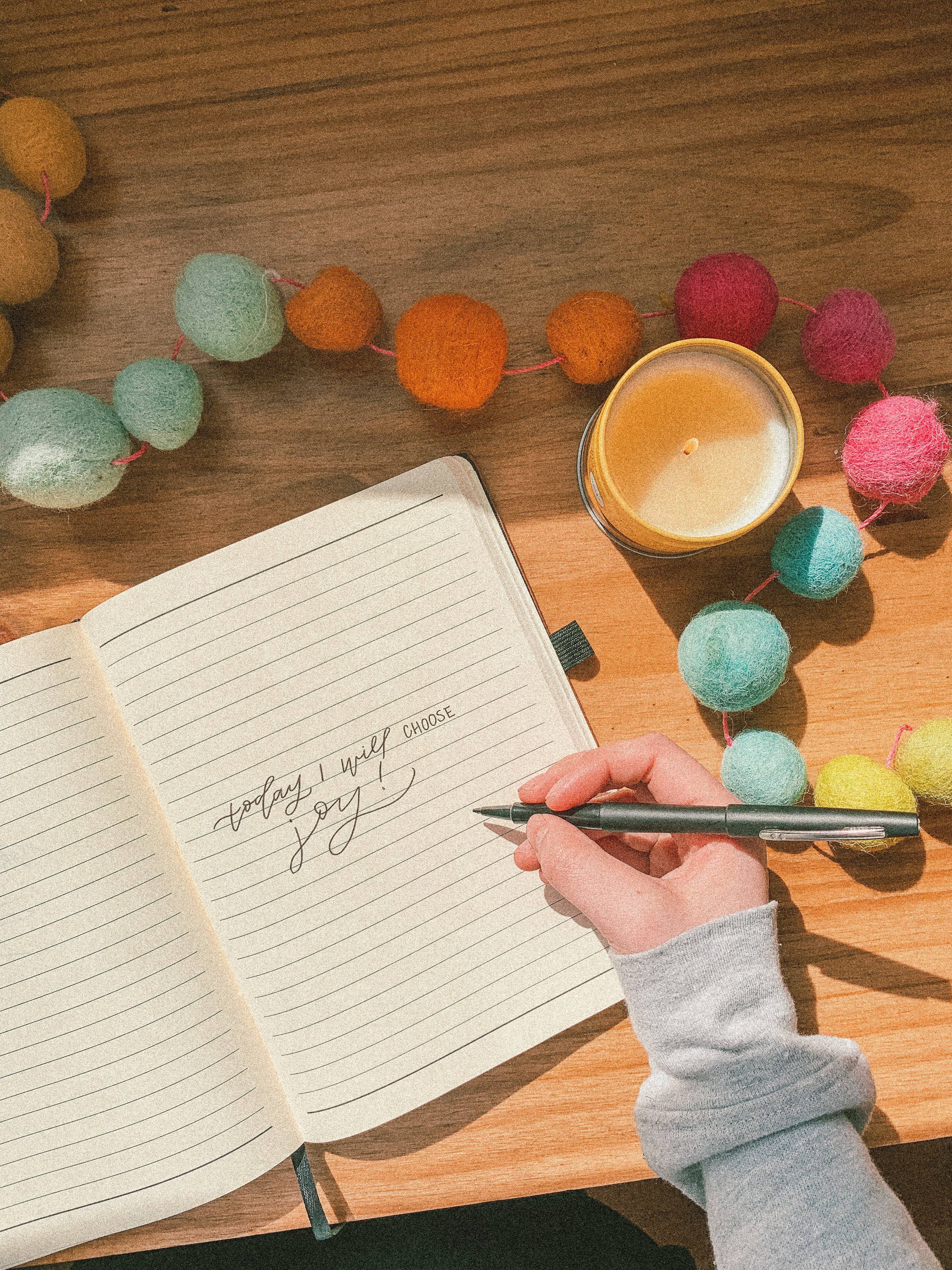 'What a friend we have in Jesus' floral leather journal notebook