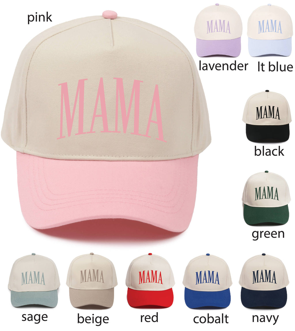 MAMA Embroidery Two Tone Cap