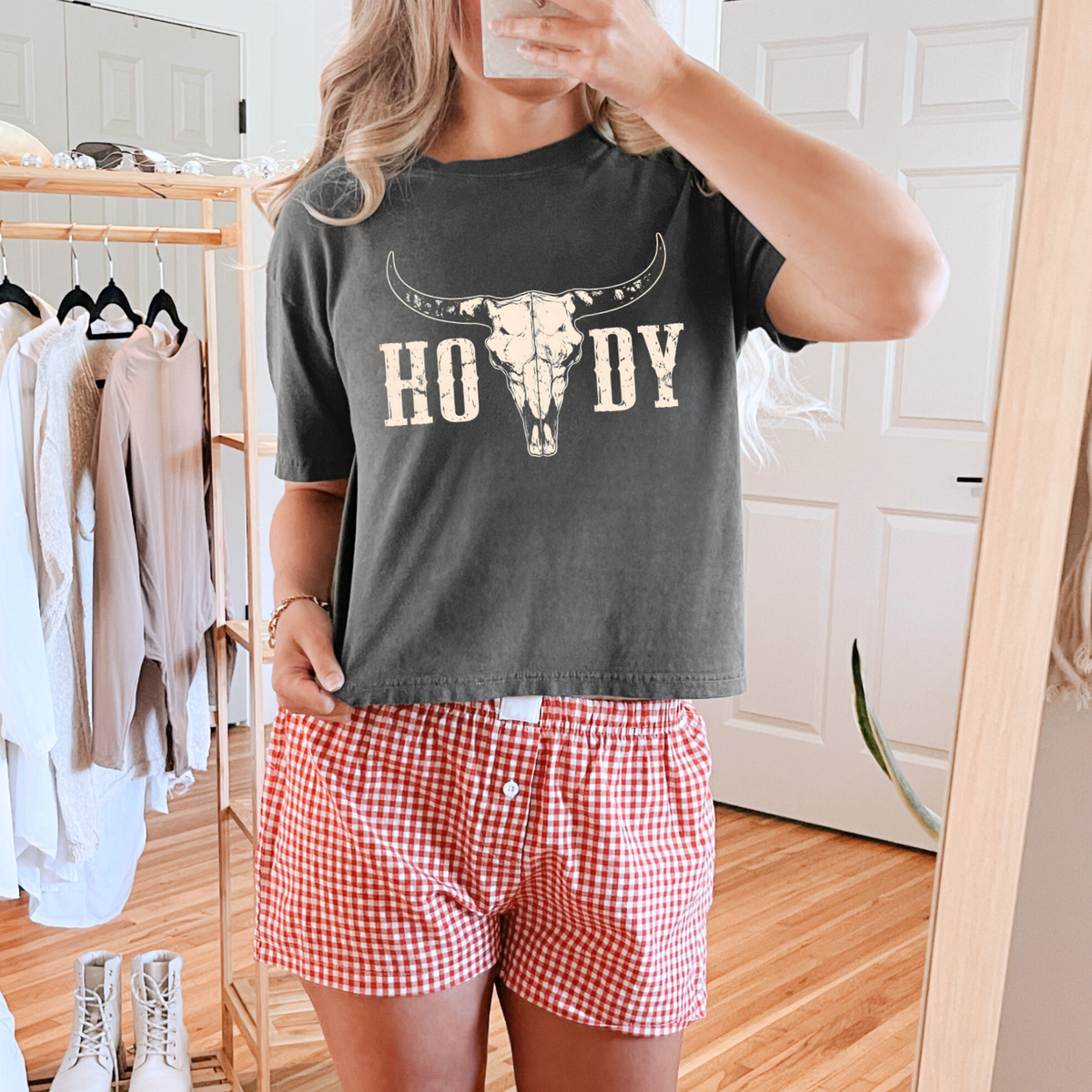 HOWDY Boxy Cropped Tee
