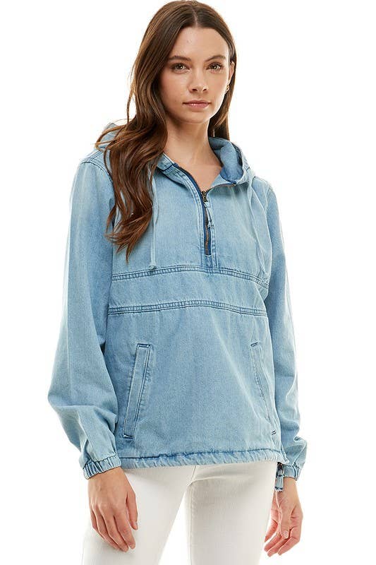 Denim Jacket with Hood