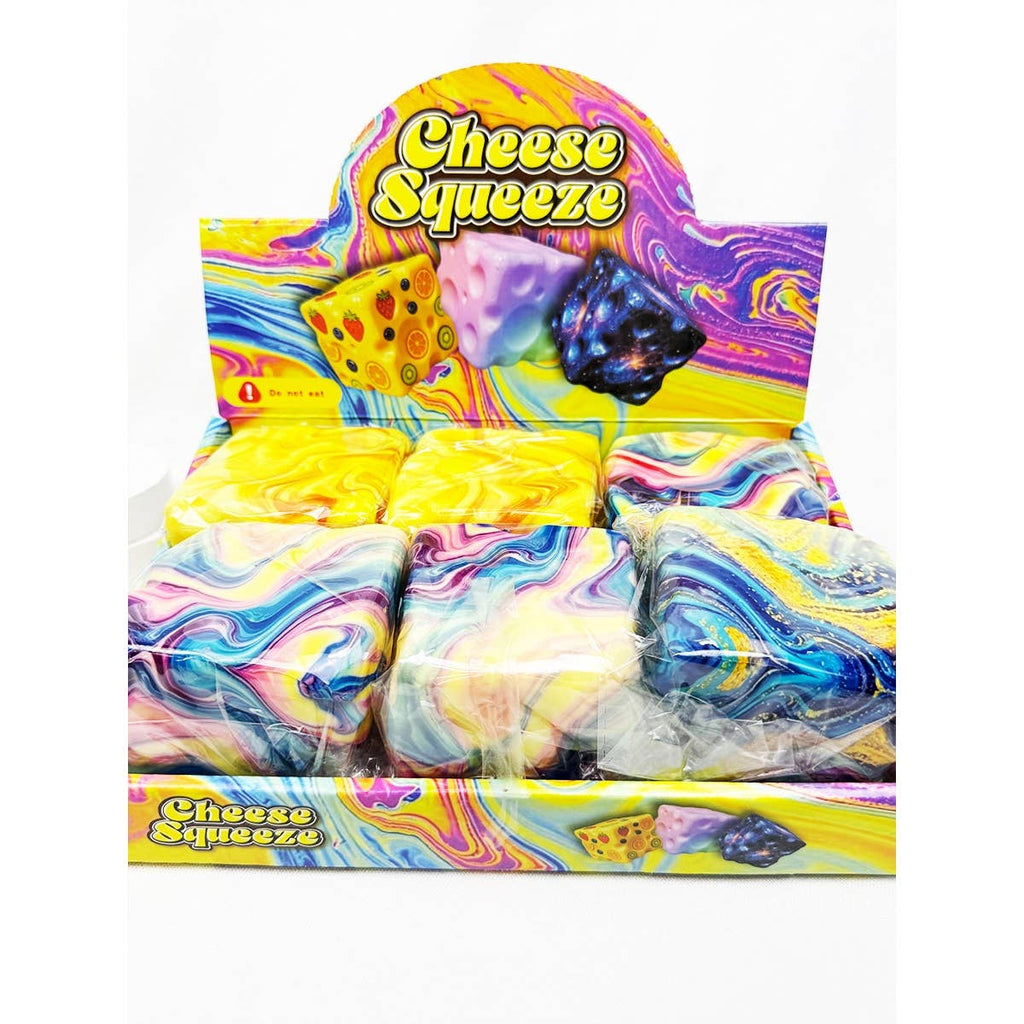 Marbled Slow Rising Cheese Squishy Toy