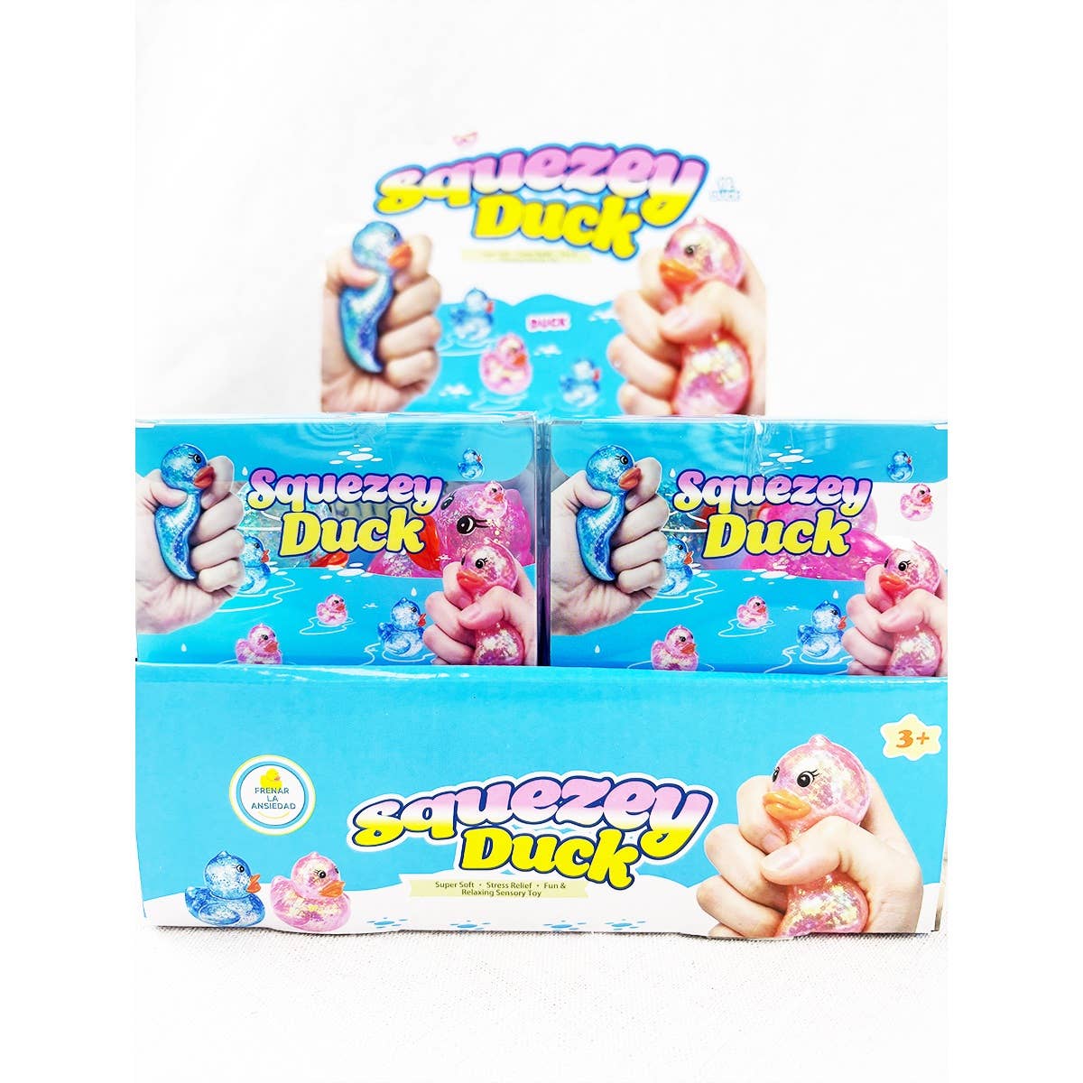 Set of 2 Scented Tranlucent Maltose Duck Squishy Toy