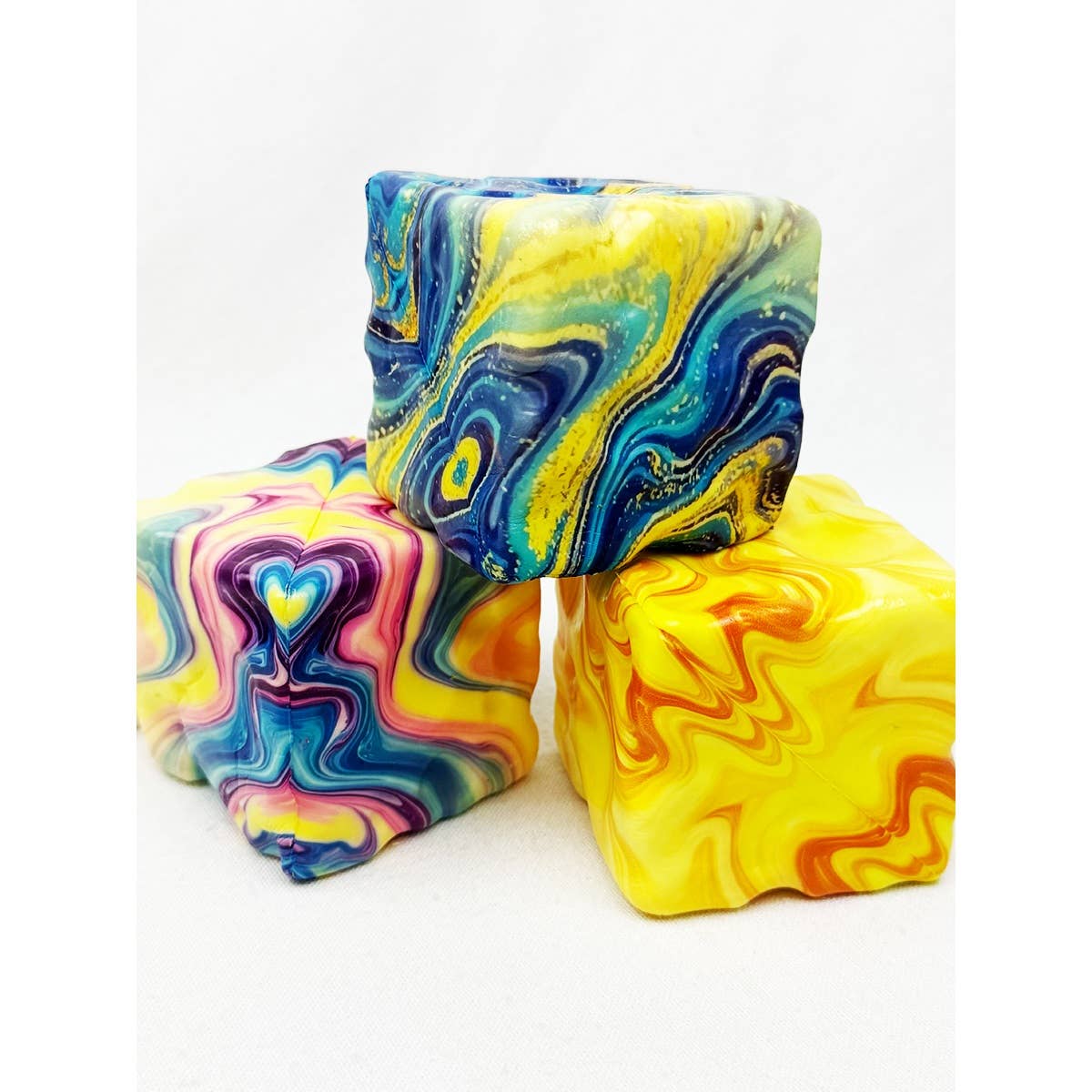 Marbled Slow Rising Cheese Squishy Toy
