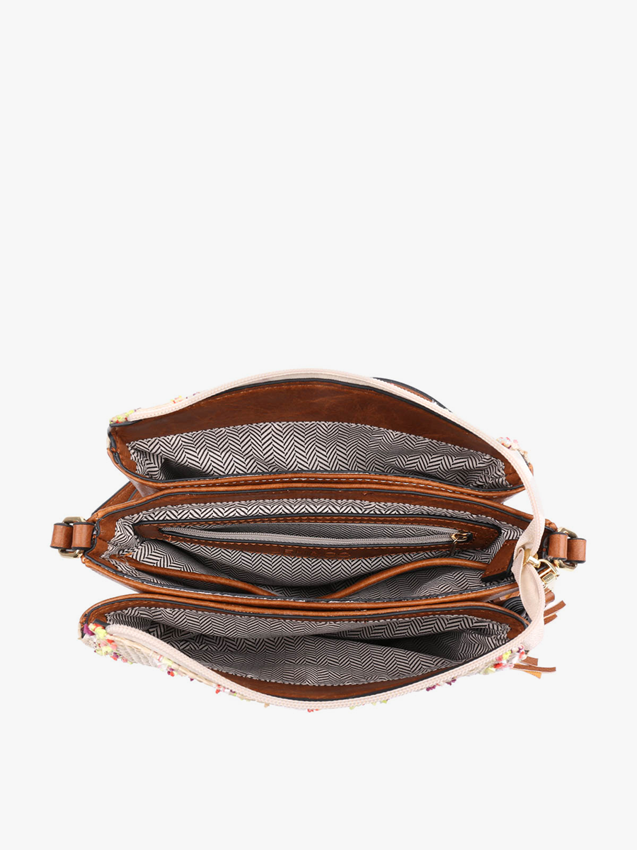 Sabrina Two Tone Crossbody – 3 Compartment Bag