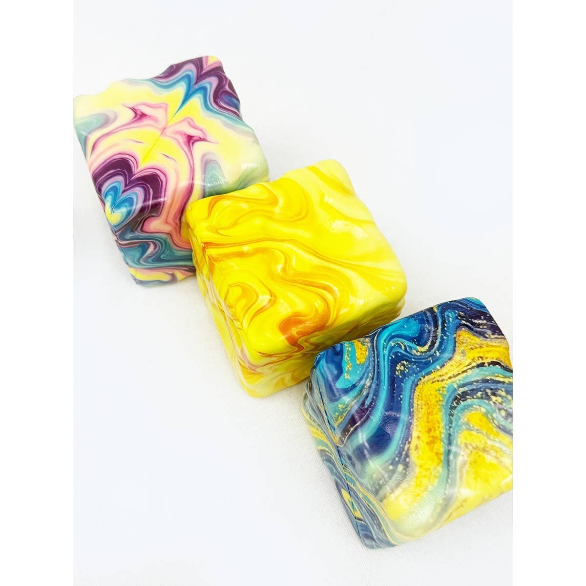 Marbled Slow Rising Cheese Squishy Toy