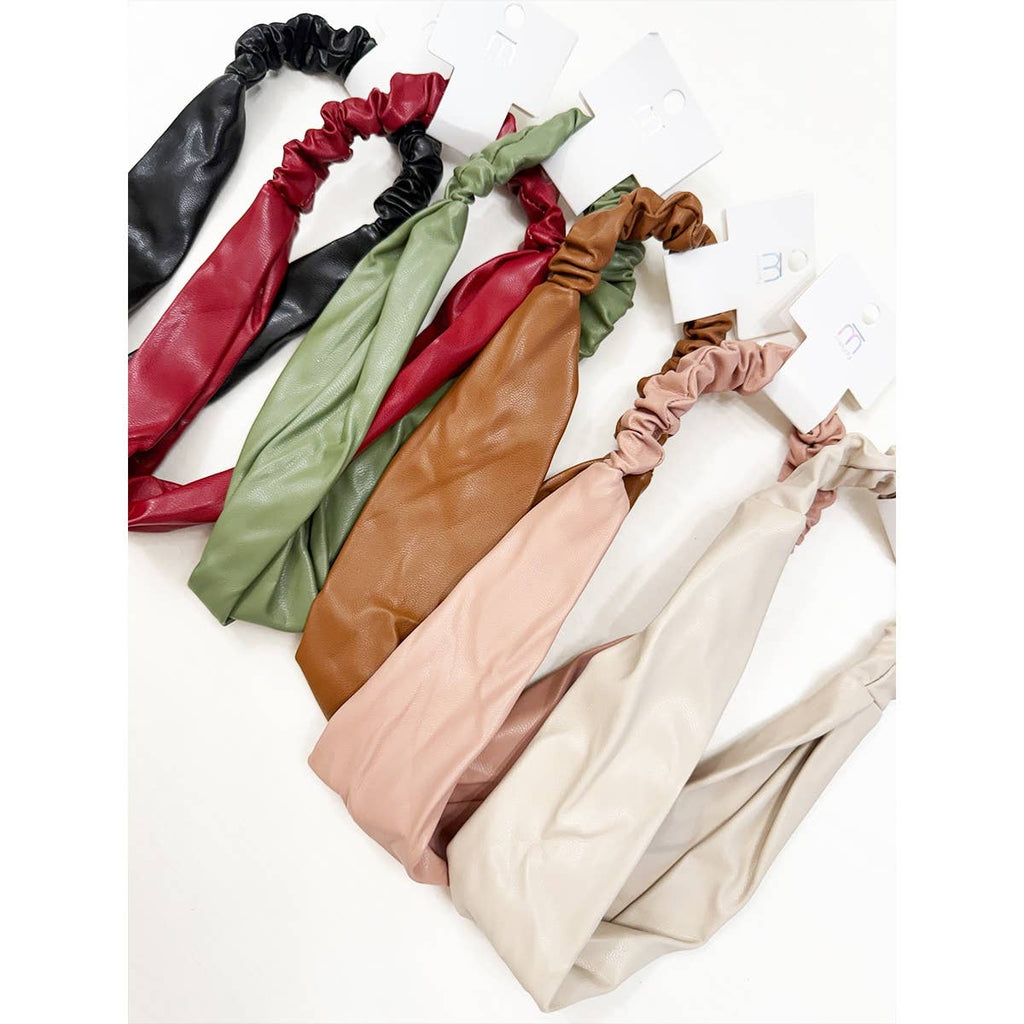 The Original PU Leather Headwrap Set