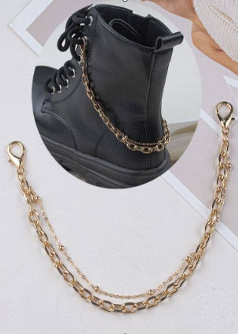 MULTI GOLD BALL CHAIN SHOE CHARM CHAIN