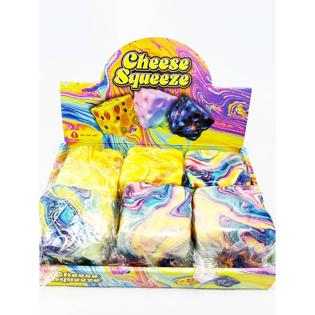 Marbled Slow Rising Cheese Squishy Toy