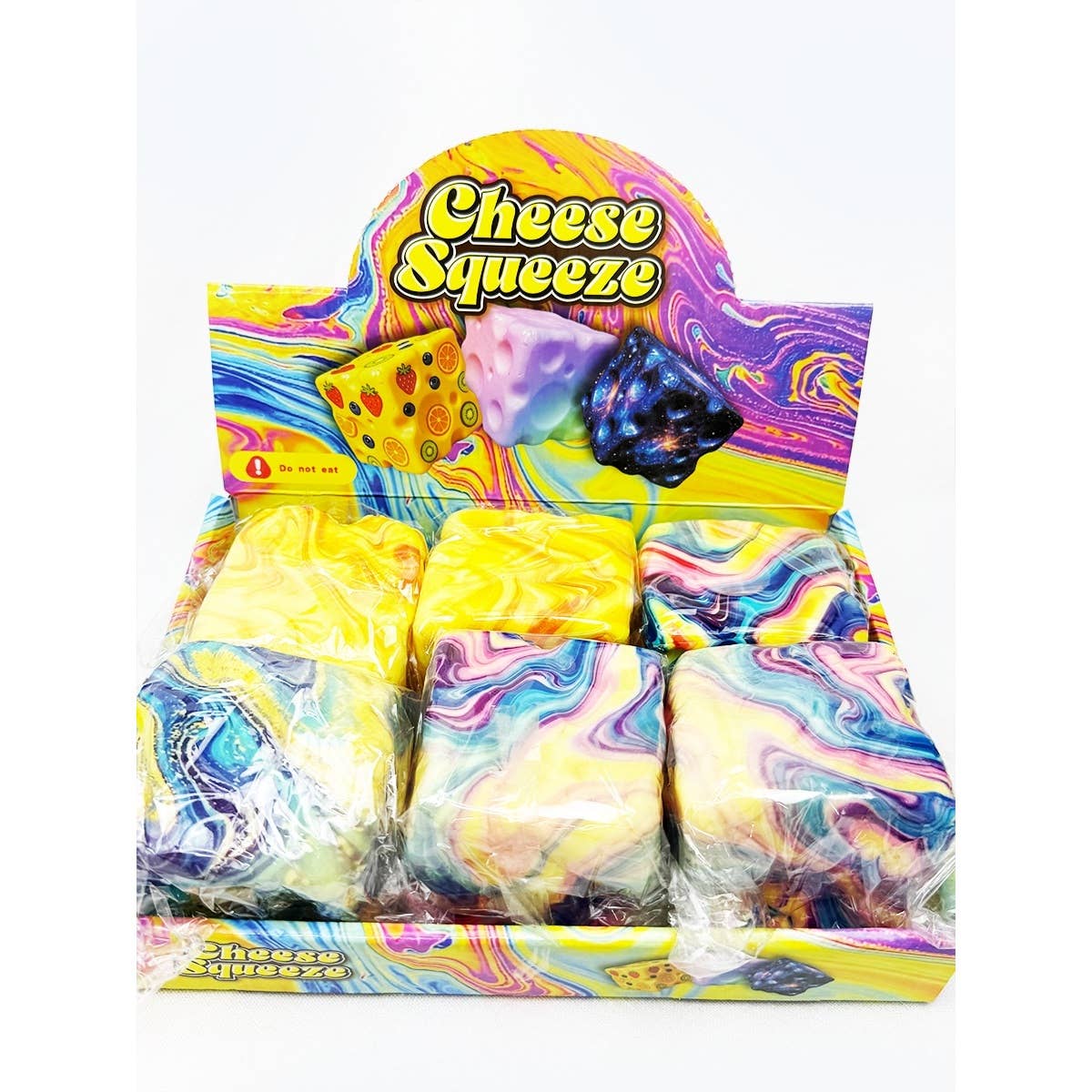 Marbled Slow Rising Cheese Squishy Toy