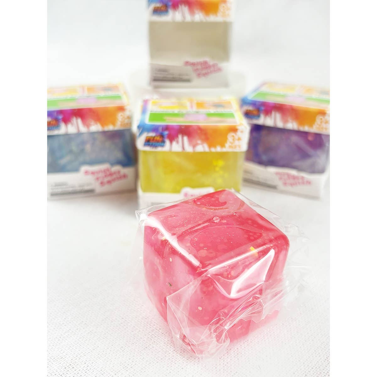 Glitter Mini Ice Cube Squishy Fidget Toy