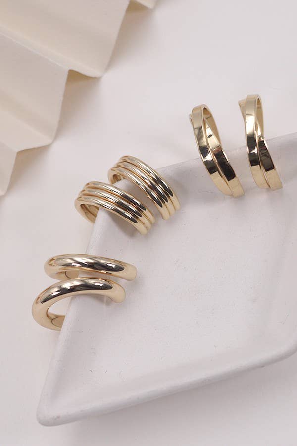 Multi Classic Hoop Earring Trio