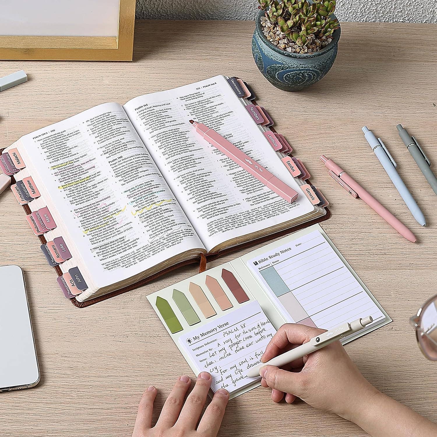 Mr. Pen Bible Study Sticky Notes - 225 Pack