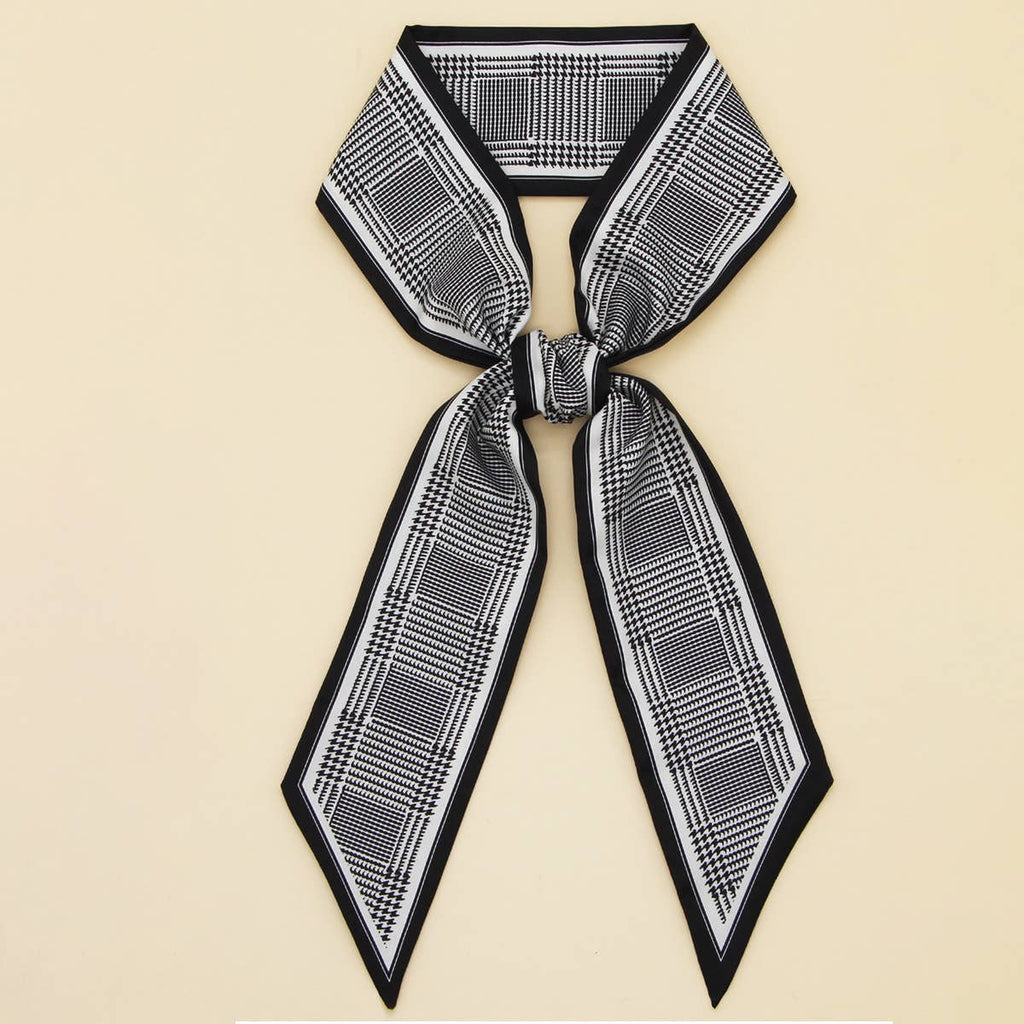 Letter Floral Twilly Scarf – Hair Ribbon & Bag Tie