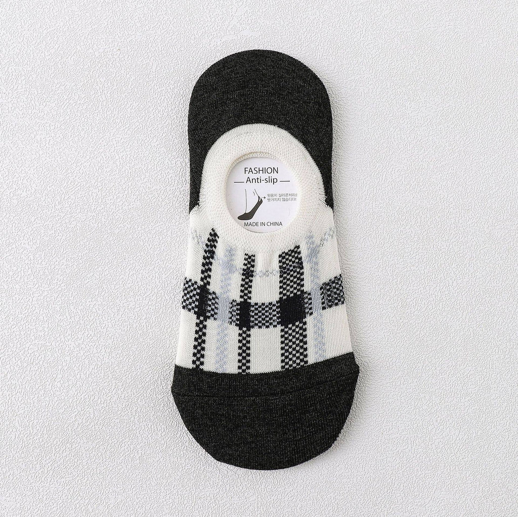 Lattice No Show Socks Womens Cotton For Flats