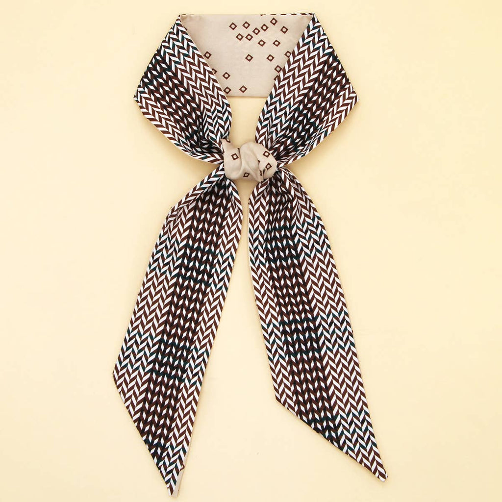 Chic Floral Letter Twilly Scarf Gift Wrap