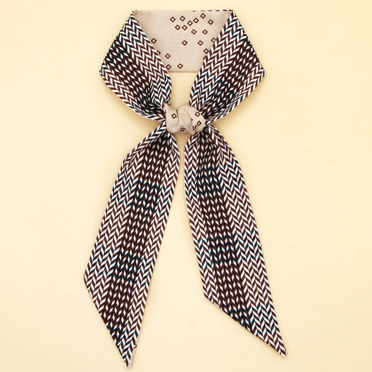 Chic Floral Letter Twilly Scarf Gift Wrap