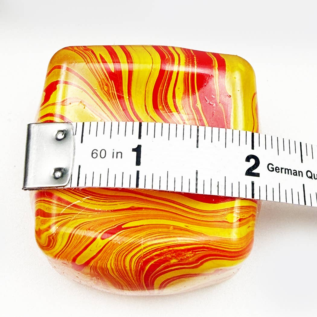 Marbled Cube Shaped Squishy Toy