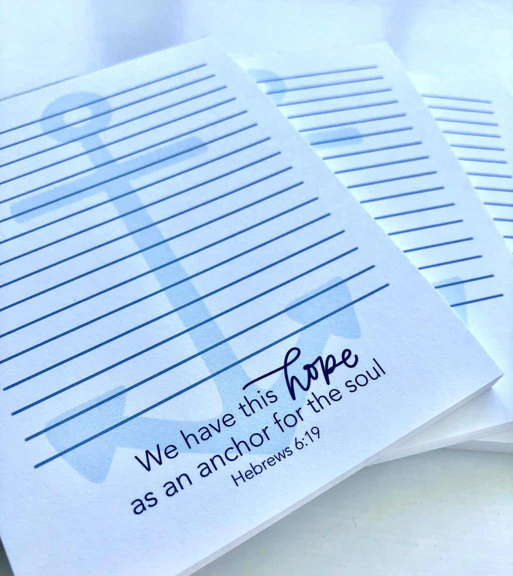 Hope Anchor Note Pad
