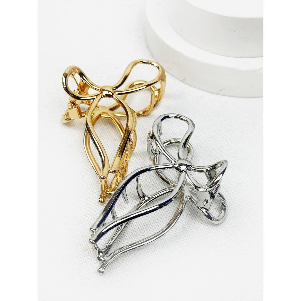 Medium Metal Bow Hair Claw