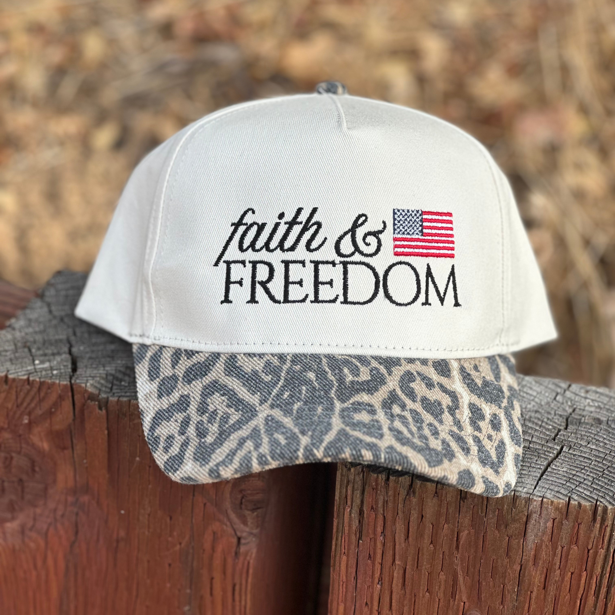 Faith & Freedom Embridered Hat