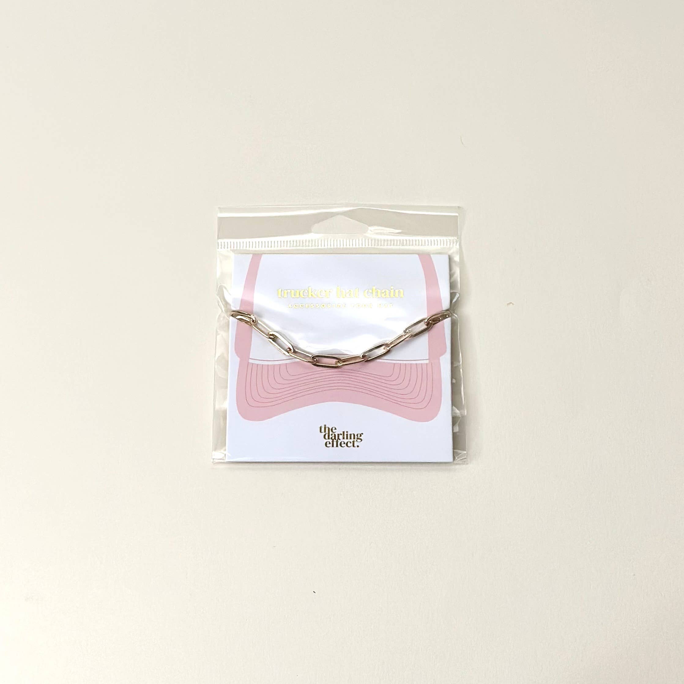 Trucker Hat Chain-Paperclip Chain-Gold