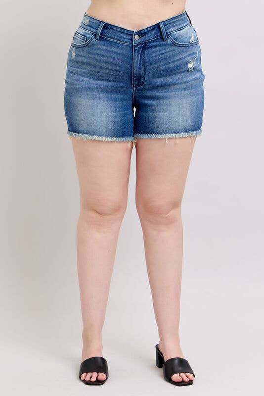 V-Front Shorts w Shield Pockets - PLUS