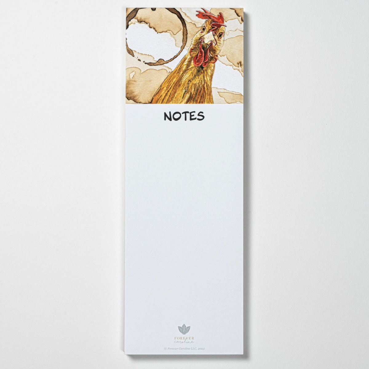 Magnetic Notepad w/ Chicken Artwork | Cute Farmhouse Tablet