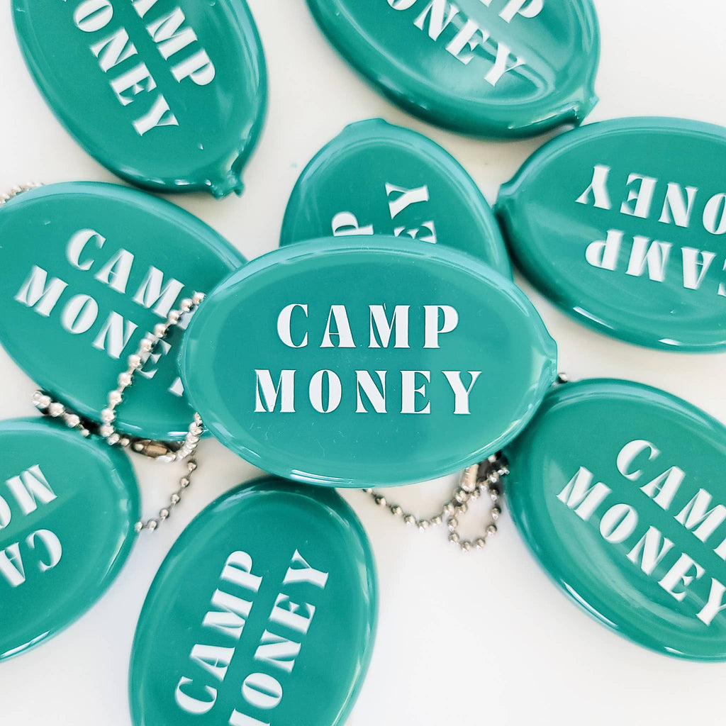 Retro Rubber Coin Pouch with Ball Chain Keychain
