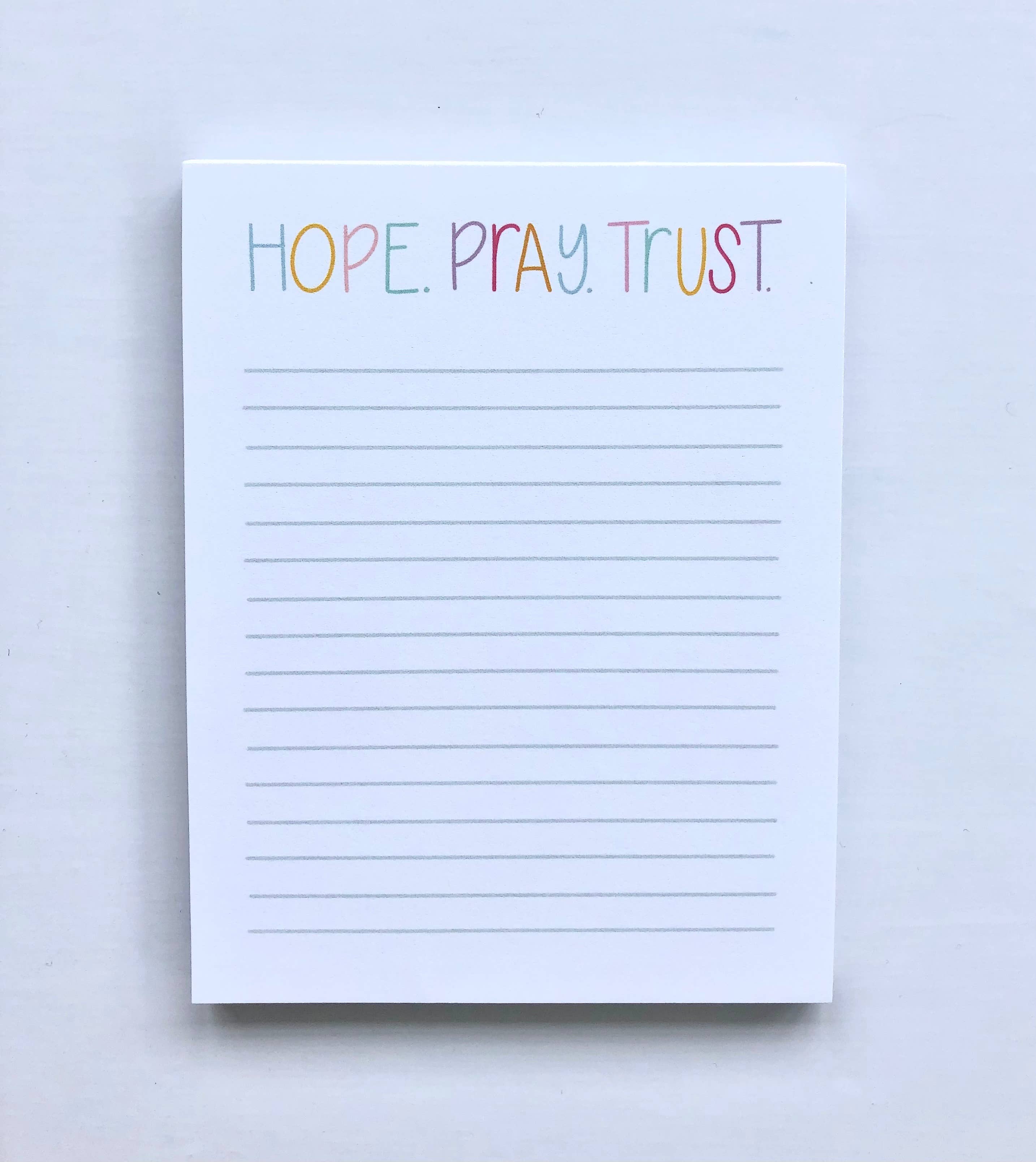 Hope. Pray. Trust. Note Pad