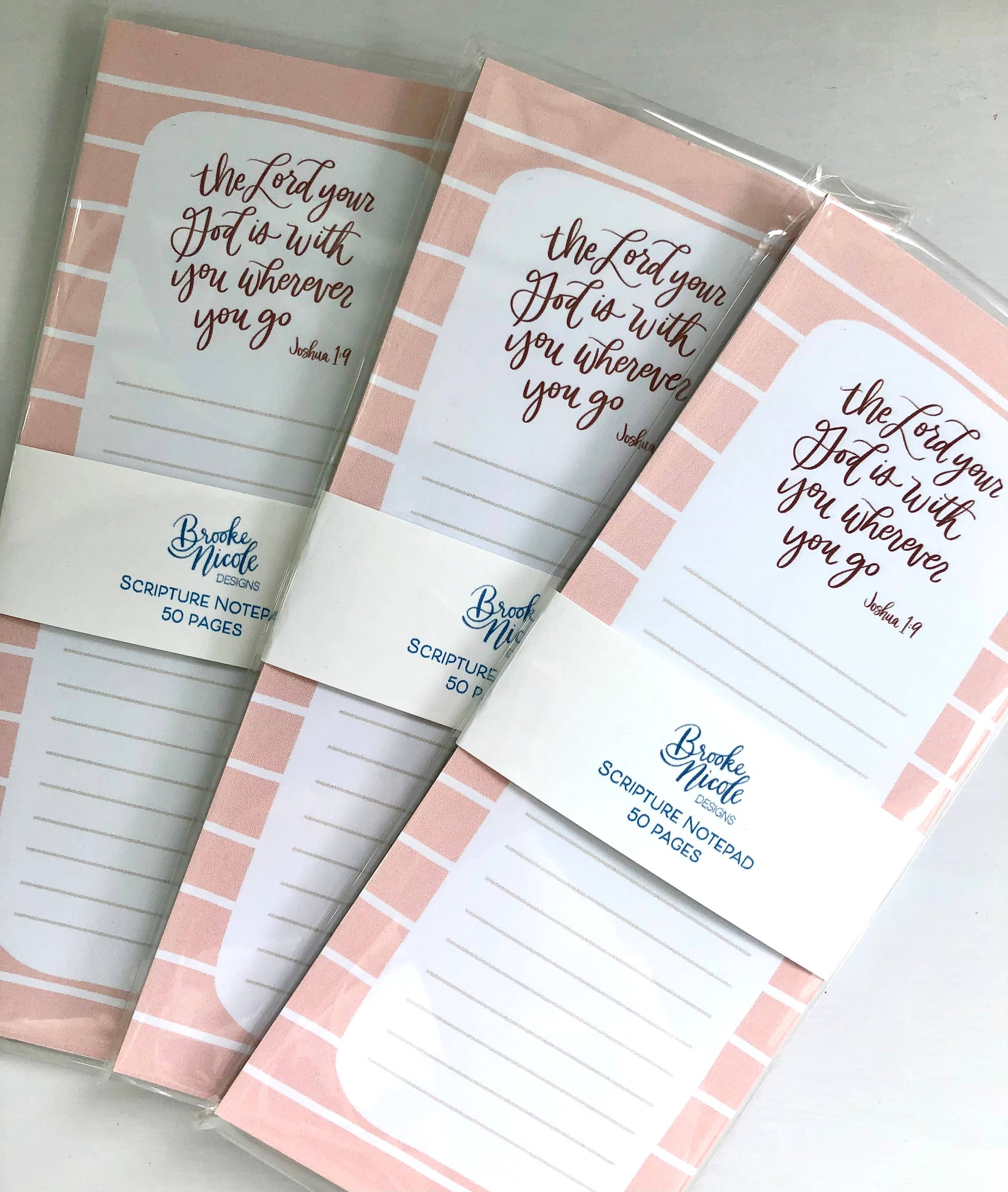 The Lord Your God is With You Scripture Note Pad