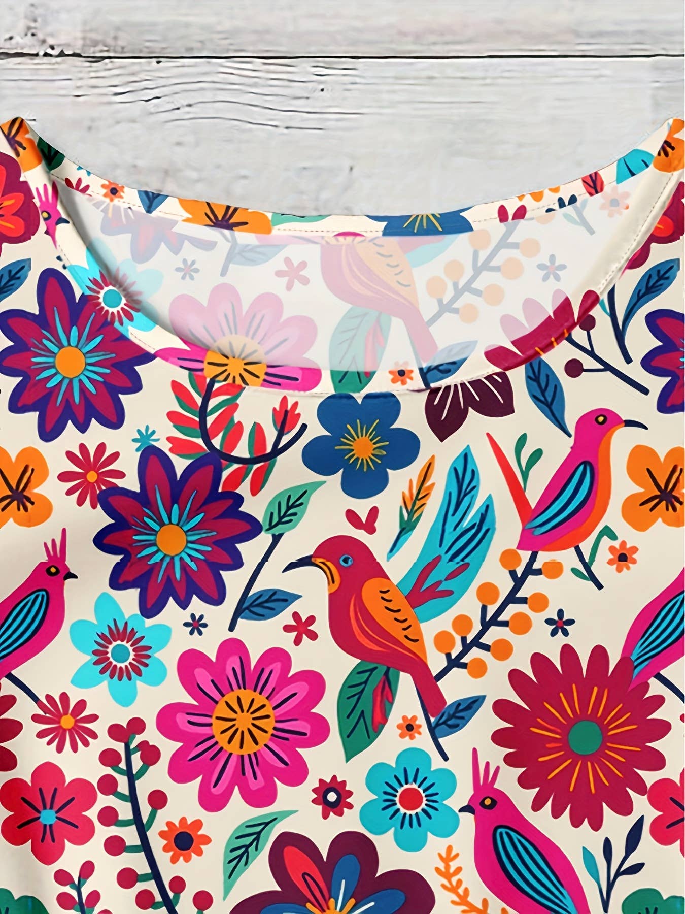 Western Vintage Summer Ruffled Sleeve Floral Print Top