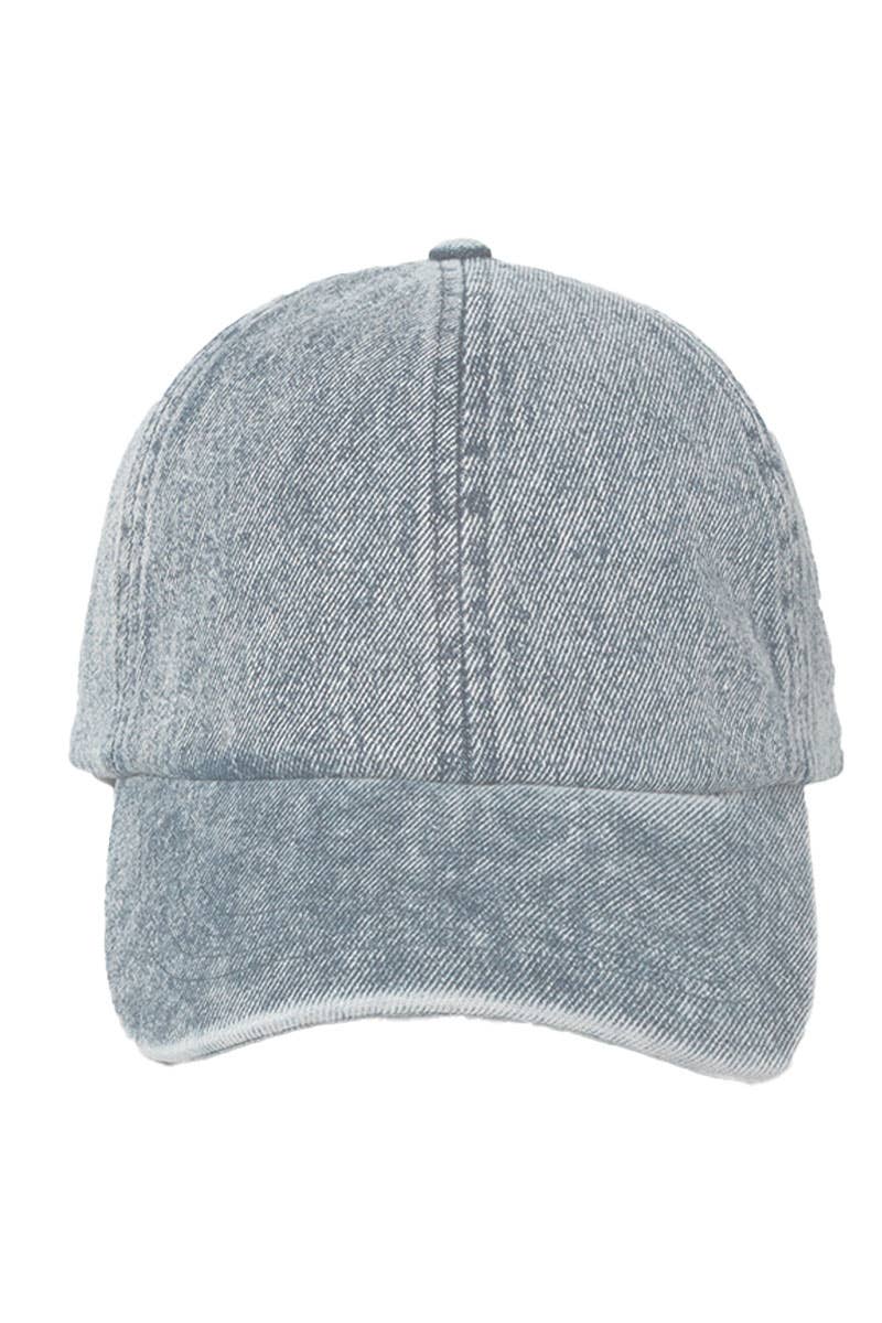 Denim Cotton Baseball Cap