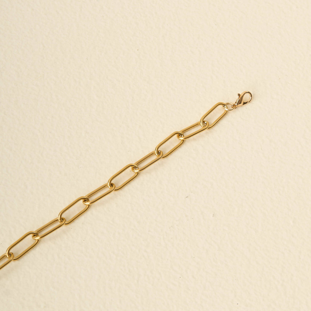 Trucker Hat Chain-Paperclip Chain-Gold