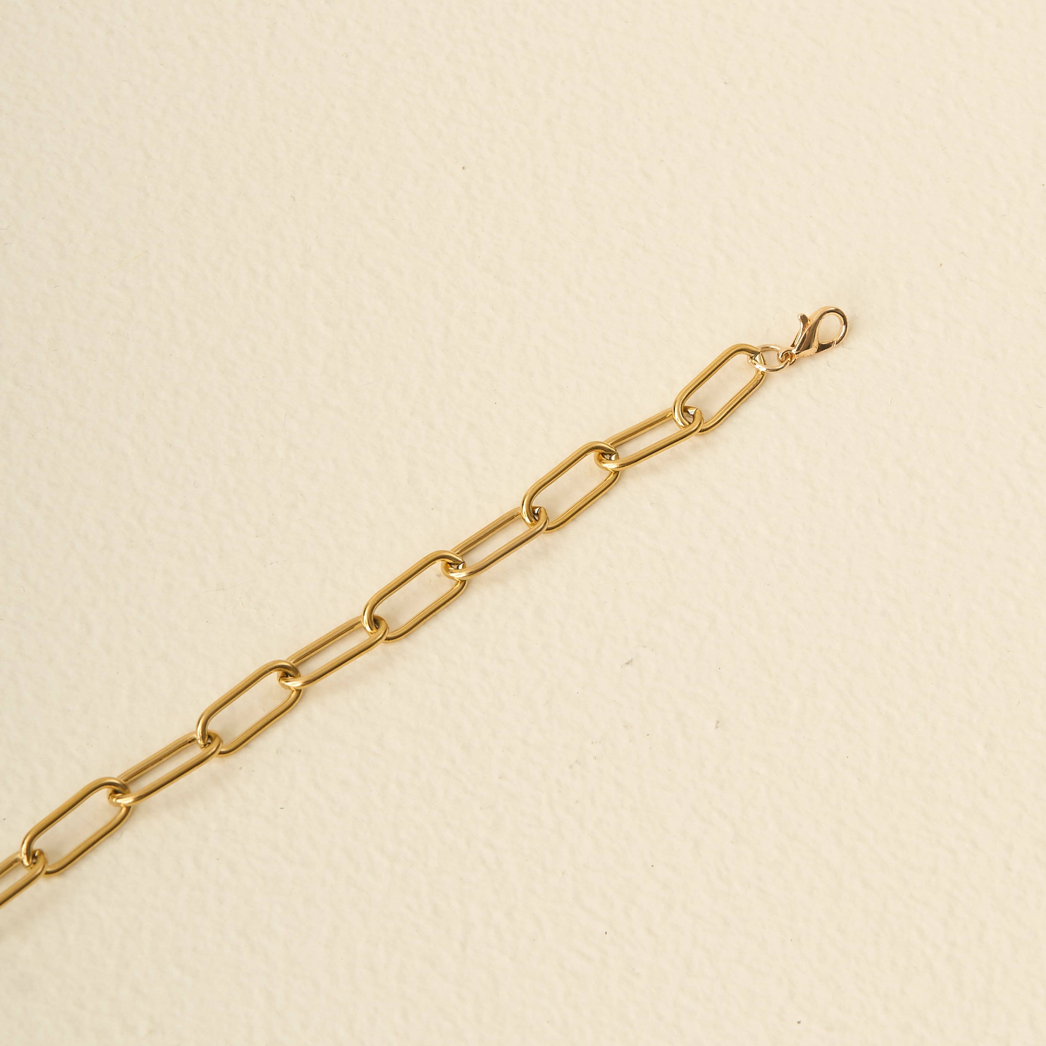 Trucker Hat Chain-Paperclip Chain-Gold