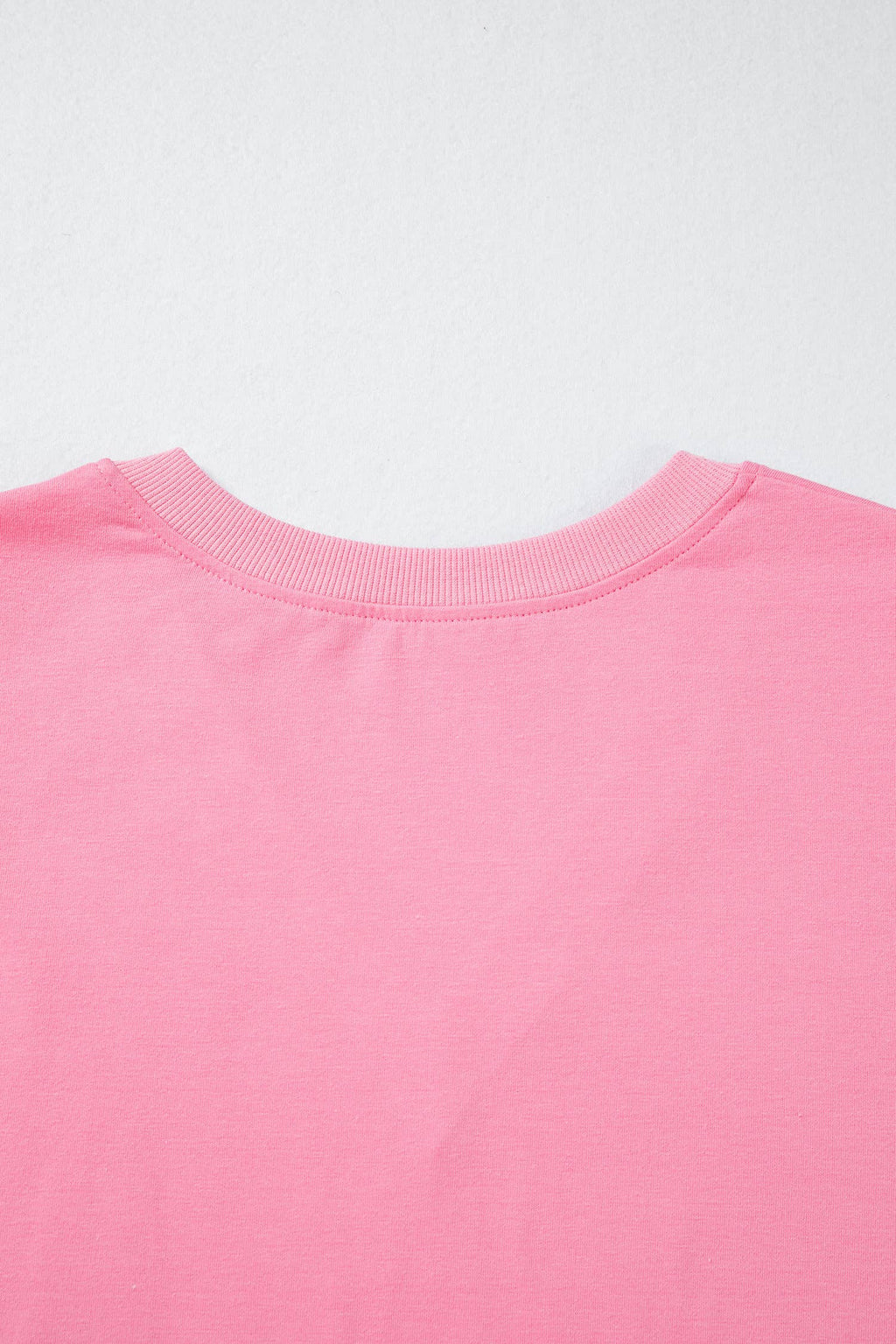 Solid Color V Neck Short Puff Sleeve Blouse