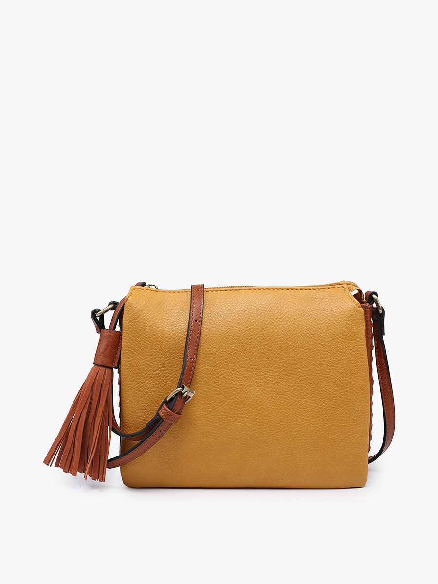 Sabrina Two Tone Crossbody – 3 Compartment Bag