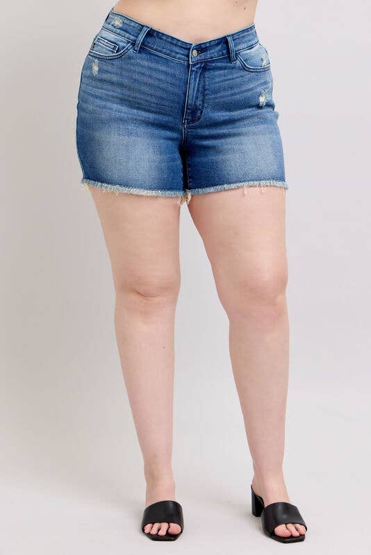 V-Front Shorts w Shield Pockets - PLUS