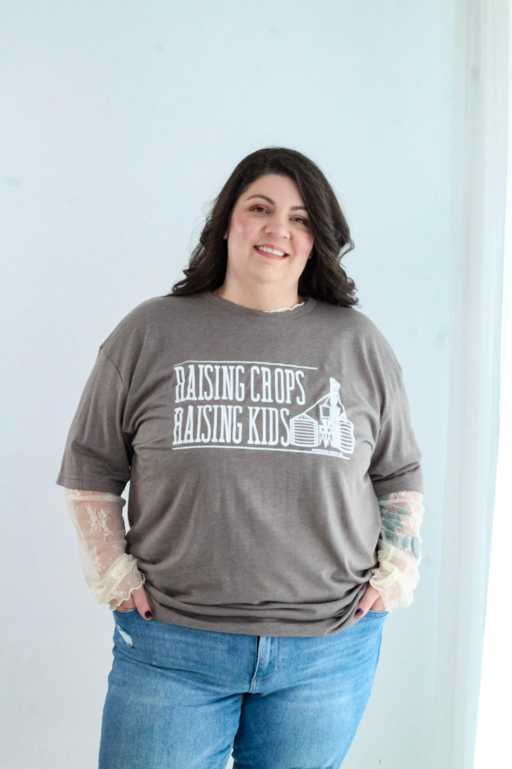 Western Fall 'Raising Crops, Raising Kids’ Graphic Tee