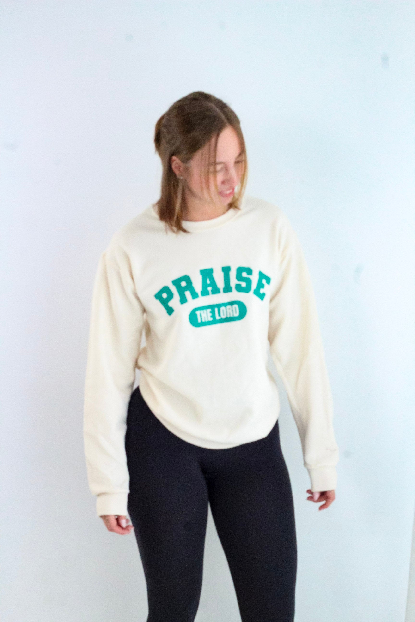 Praise The Lord Graphic Screen Print Sweatshirt