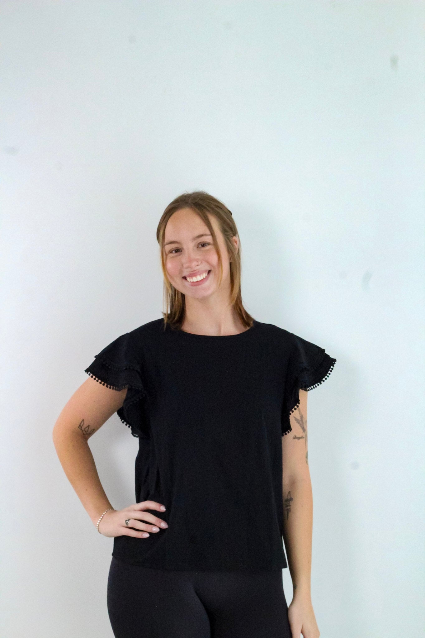 Summer Casual Loose Shirt Ruffle Short Sleeve Top