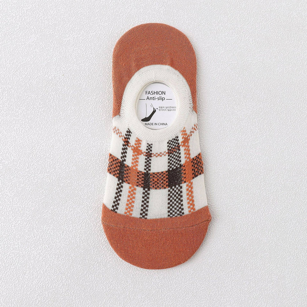 Lattice No Show Socks Womens Cotton For Flats