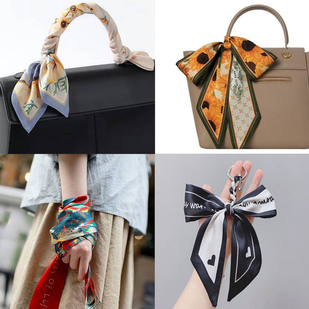 Chic Floral Letter Twilly Scarf Gift Wrap